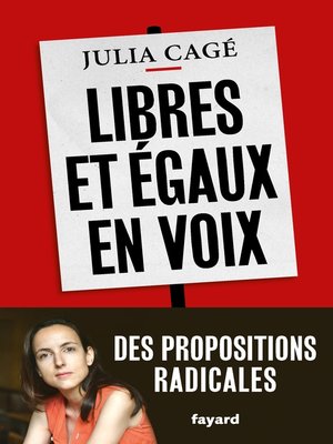 cover image of Libres et égaux en voix